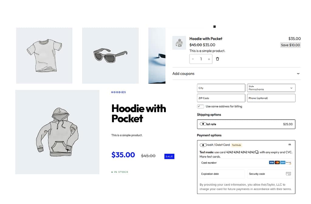 Headless WooCommerce on Next.js — in-app product pages, NextPress-proxied cart and checkout, Cart-Token bridging both.